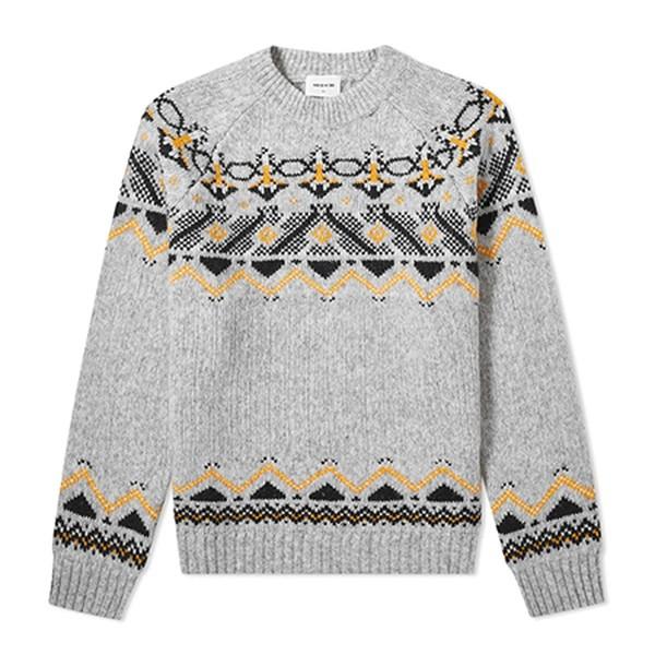 Gunther Fair Isle Crew Knit from Wood Wood