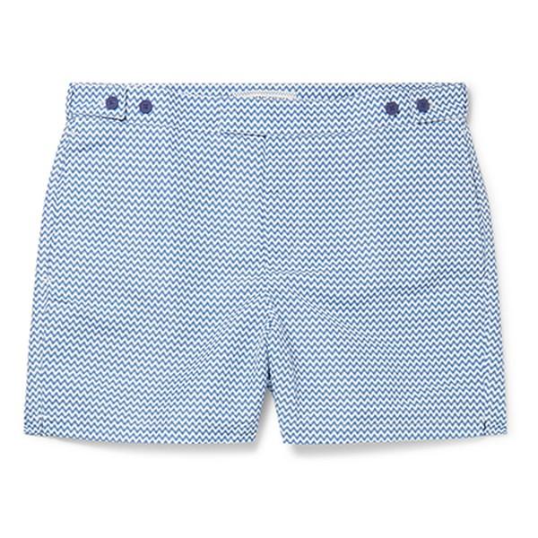 Copacabana Mid-Length Printed Swim Shorts from Frescobol Carioca