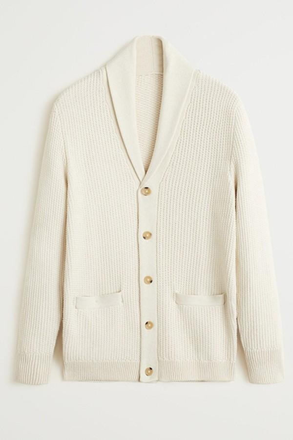 Recycled-Cotton Cardigan from Mango