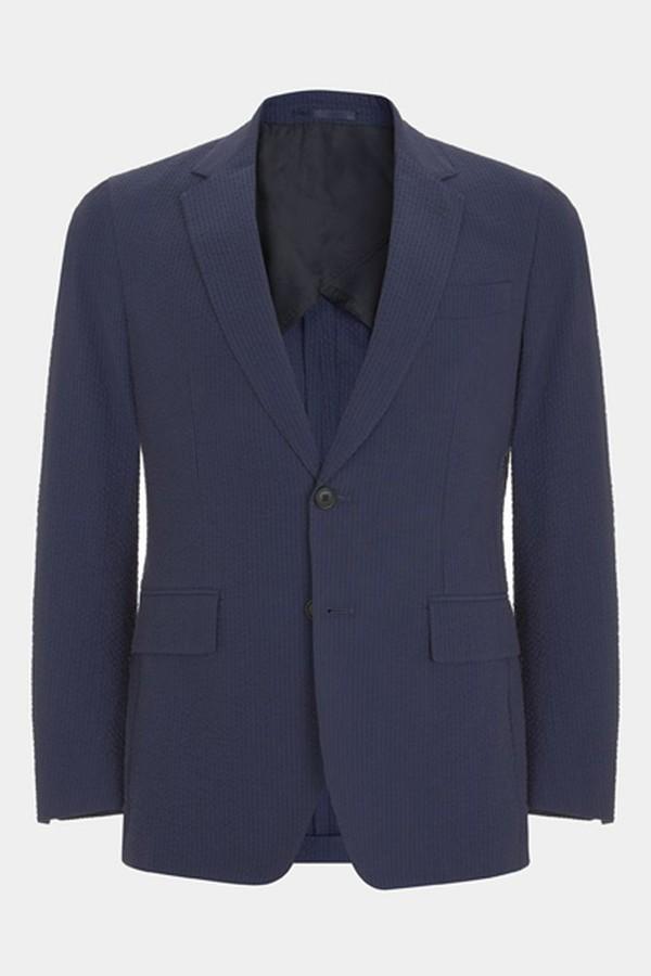 Navy Seersucker Jacket from Gieves and Hawkes