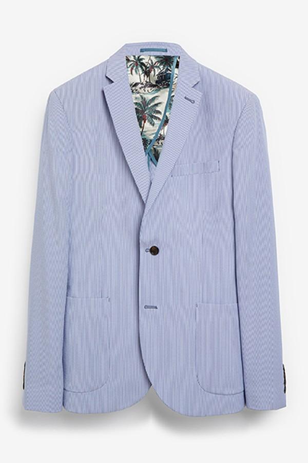 Skinny Fit Seersucker Suit Jacket from Next