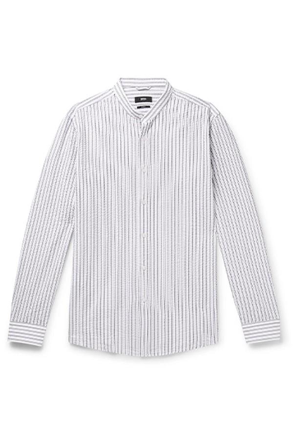 Jorris Grandad-Collar Shirt from Hugo Boss