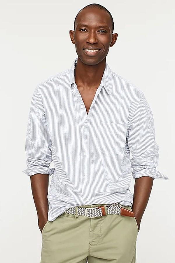 Slim Seersucker Shirt from J. Crew