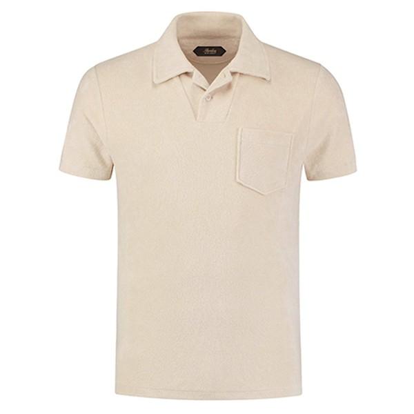 Shell Terry Towelling Polo Shirt