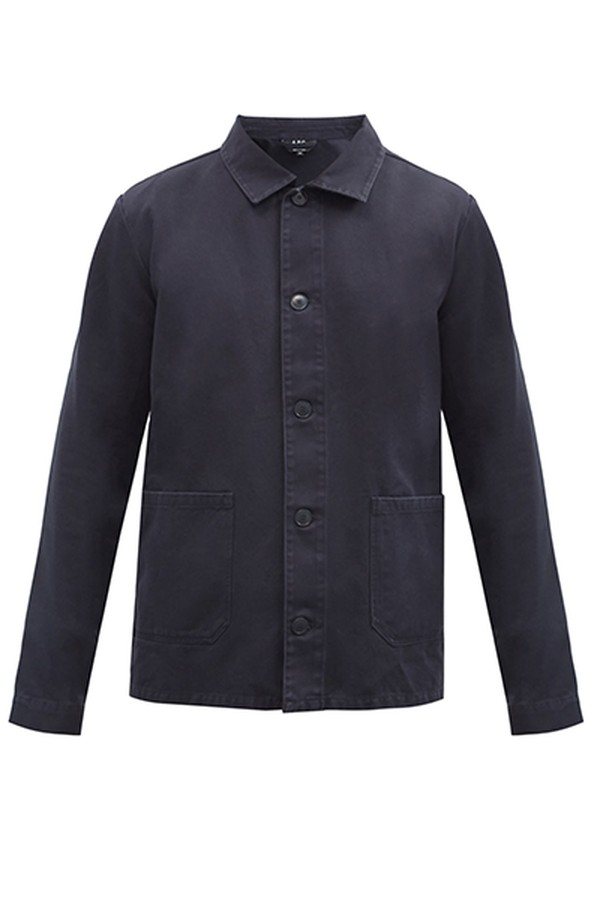 Kerlouan Washed Cotton-Gabardine Overshirt from A.P.C.